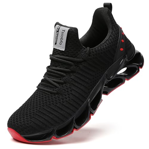 FRSHANIAH Herren-Sportschuhe, atmungsaktiv, rutschfest, modische Sneaker, 1924 Black Red, 42 EU FRSHANIAH Herren-Sportschuhe, atmungsaktiv, rutschfest, modische Sneaker, 1924 Black Red, 42 EU von FRSHANIAH