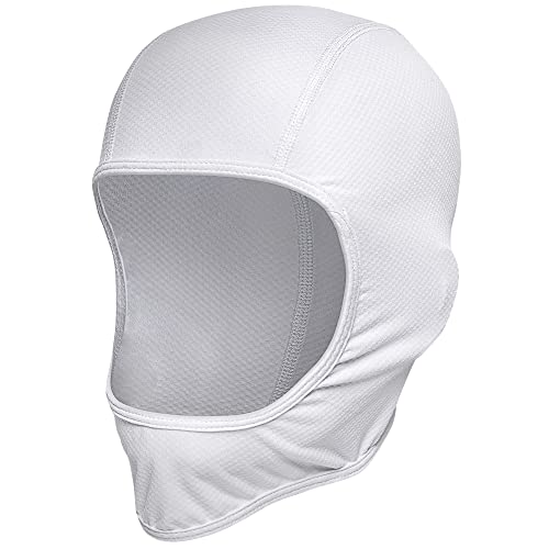 FRSOHEWIN Balaclava Dünn Sturmhaube Sommer Atmungsaktiv Gesichtshaube Sturmmaske für Motorrad Fahrrad Herren Damen Sports Wandern Weiß von FRSOHEWIN