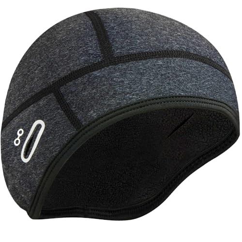 FRSOHEWIN Wintermütze Mütze Fahrrad Winddichte Sportmütze Laufmütze Atmungsaktiv für Winter Warm Cap Herren Bike Helm Radfahren Unisex Outdoor Grau von FRSOHEWIN