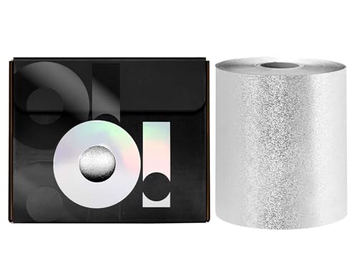 O'TOOLS - Aluminiumfolie Gerillt 100 m Rolle - Silver Moon - Langlebig und Reißfest - Perfekt fürs Professionelle Haarstyling und Färben O'TOOLS - Aluminiumfolie Gerillt 100 m Rolle - Silver Moon - Langlebig und Reißfest - Perfekt fürs Professionelle Haarstyling und Färben von FRUTTI
