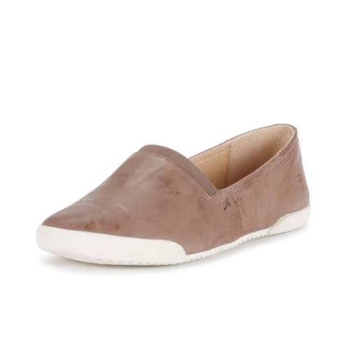 FRYE Damen Melanie Slip-On Sneaker, Grau (Graues, antikes, weiches Vintage-Leder), 36.5 EU von FRYE