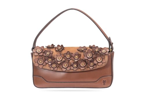 FRYE Damen Melissa Floral Mini Flap umhängetasche, Cognac von FRYE
