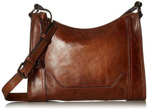 FRYE Damen Melissa Zip Crossbody Umhängetasche, Cognac von FRYE