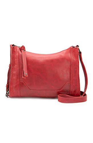 Frye Damen Melissa Umhängetasche mit Reißverschluss Crossbody, Rot/Ausflug, einfarbig (Getaway Solids) von FRYE