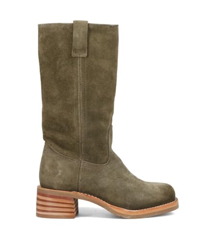 Frye Campus 12R Damenstiefel – Halbwaden-Stil mit strapazierfähiger Gummi-Außensohle und klassischem runden Zehendesign, Oliv/Blatt für mich (Leaf It to Me), 40 EU von FRYE