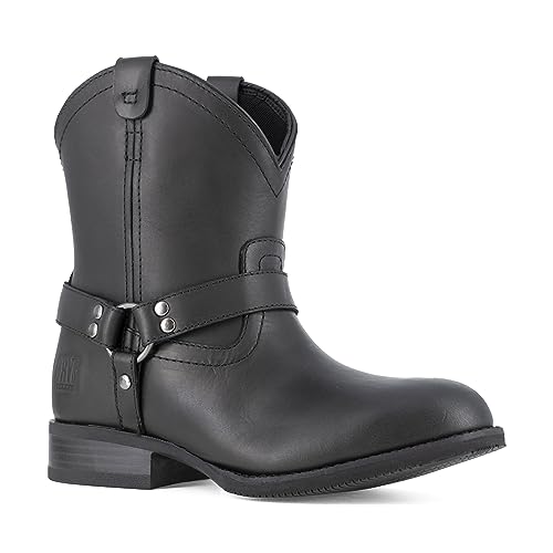 Frye The Safety-Crafted Harness Boot für Damen, Schwarz, 9 Wide Frye The Safety-Crafted Harness Boot für Damen, Schwarz, 9 Wide von FRYE