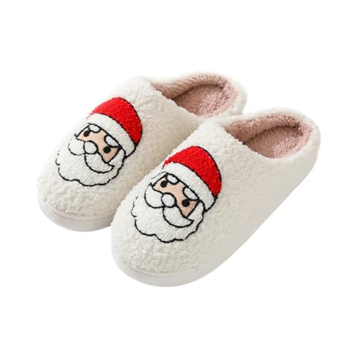 FRZTOUR Weihnachts-Hausschuhe, Memory-Schaum, für Damen und Herren, gemütlich, warm, rutschfest, mit Weihnachtsmann-Rentier-Designs, für drinnen und draußen, Weihnachtsmann, 9.5-10.5 Women/9-10 Men FRZTOUR Weihnachts-Hausschuhe, Memory-Schaum, für Damen und Herren, gemütlich, warm, rutschfest, mit Weihnachtsmann-Rentier-Designs, für drinnen und draußen, Weihnachtsmann, 9.5-10.5 Women/9-10 Men von FRZTOUR