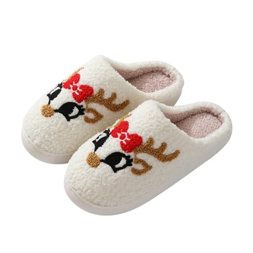 FRZTOUR Weihnachts-Hausschuhe, Memory-Schaum, für Damen und Herren, gemütlich, warm, rutschfest, mit Weihnachtsmann-Rentier-Designs, für drinnen und draußen, fuchs, 8.5-9.5 Women/8-9 Men FRZTOUR Weihnachts-Hausschuhe, Memory-Schaum, für Damen und Herren, gemütlich, warm, rutschfest, mit Weihnachtsmann-Rentier-Designs, für drinnen und draußen, fuchs, 8.5-9.5 Women/8-9 Men von FRZTOUR