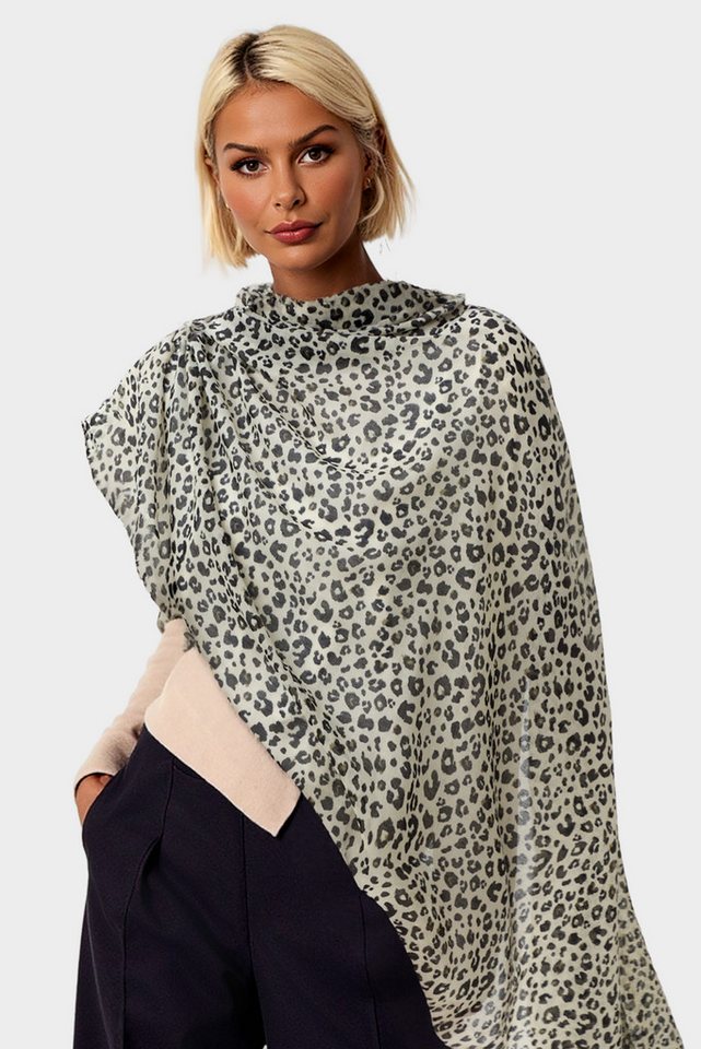 FS Collection Modeschal Damen Leopardenmuster Schal – Weich, Leicht & Vielseitig, 100% Polyester – weich, leicht & formbeständig von FS Collection