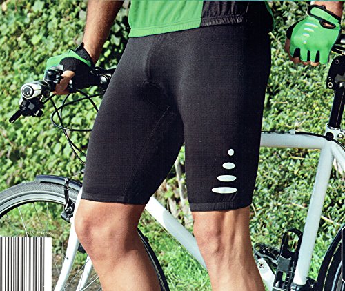 Herren Fahrradshorts Fahrradhose mit reflektierenden Elementen Coolmax (M (48/50)) von FS