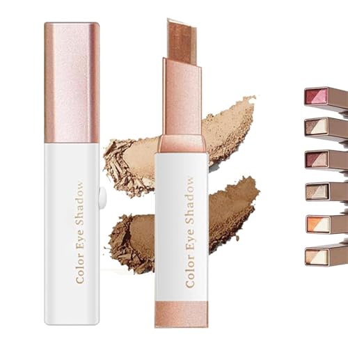 12-farbiger Glitzer-Lidschattenstift, wasserfester Glitzer-Eyeliner, kreiert glänzenden Lidschatten mit Farbverlauf, wasserfest und langanhaltend, geeignet für das Augen-Make-up von Frauen von FSAZSVBT