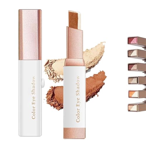 12-farbiger Glitzer-Lidschattenstift, wasserfester Glitzer-Eyeliner, kreiert glänzenden Lidschatten mit Farbverlauf, wasserfest und langanhaltend, geeignet für das Augen-Make-up von Frauen von FSAZSVBT