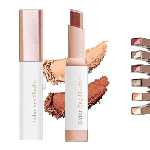 12-farbiger Glitzer-Lidschattenstift, wasserfester Glitzer-Eyeliner, kreiert glänzenden Lidschatten mit Farbverlauf, wasserfest und langanhaltend, geeignet für das Augen-Make-up von Frauen von FSAZSVBT