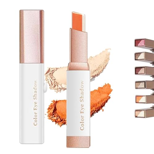 12-farbiger Glitzer-Lidschattenstift, wasserfester Glitzer-Eyeliner, kreiert glänzenden Lidschatten mit Farbverlauf, wasserfest und langanhaltend, geeignet für das Augen-Make-up von Frauen von FSAZSVBT