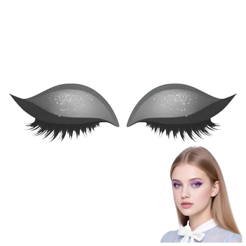 2025 neue Lazy Eye Shadow Wimpernaufkleber, 3-in-1 wiederverwendbare Augen-Make-up-Aufkleber, selbstklebende falsche Wimpern, Make-up-Vorlagenaufkleber, geeignet für alle Augenformen von FSAZSVBT