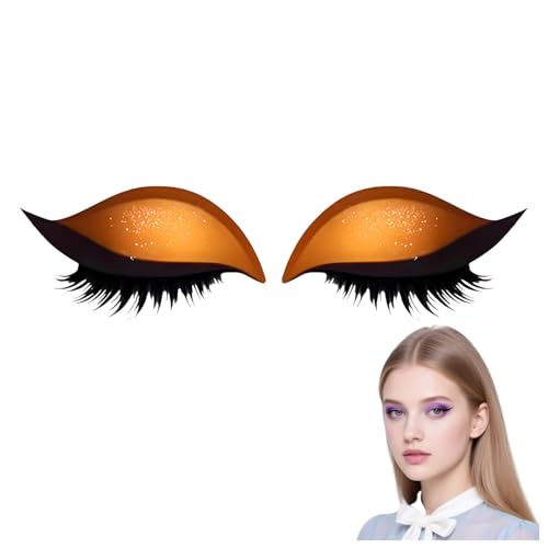 2025 neue Lazy Eye Shadow Wimpernaufkleber, 3-in-1 wiederverwendbare Augen-Make-up-Aufkleber, selbstklebende falsche Wimpern, Make-up-Vorlagenaufkleber, geeignet für alle Augenformen von FSAZSVBT