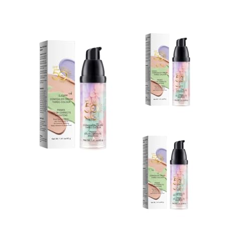3-in-1-Make-up-Grundierung, Farbkorrekturgrundierung in einem Schritt, Sonnenschutz mit LSF 50 PA+++, Ölkontrolle und Feuchtigkeitsversorgung, hellt den Hautton auf, lässt die Haut strahlen von FSAZSVBT
