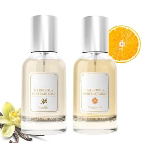 Damen-Vanille-Pheromon-Haarparfüm, Pheromon-Parfüm, pflegendes und feuchtigkeitsspendendes Glanzspray, langanhaltend, Reisegröße, Rose-Vanille 30 ml, langanhaltend, süßer Duft von FSAZSVBT