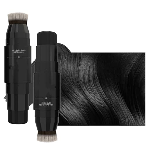 Doppelseitiger Haaransatz-Abdeckstift, 2-in-1-Wasserfester Haaransatz-Enhancer zum Abdecken der Haarwurzeln, Langanhaltender Haaransatz-Ausbesserungsstift für Frauen, Kosmetikerinnen von FSAZSVBT
