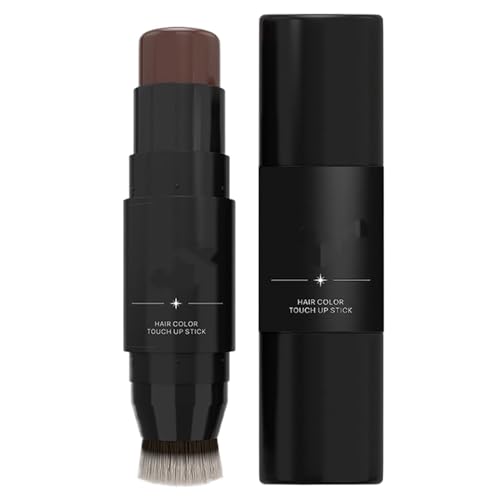 Doppelseitiger Haaransatz-Abdeckstift, 2-in-1-Wasserfester Haaransatz-Enhancer zum Abdecken der Haarwurzeln, Langanhaltender Haaransatz-Ausbesserungsstift für Frauen, Kosmetikerinnen von FSAZSVBT