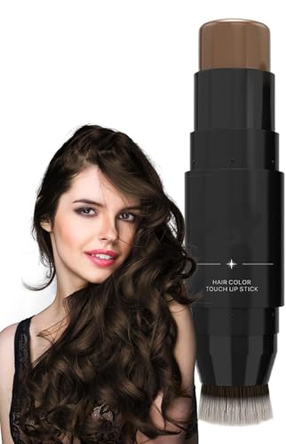 Doppelseitiger Haaransatz-Abdeckstift, 2-in-1-Wasserfester Haaransatz-Enhancer zum Abdecken der Haarwurzeln, Langanhaltender Haaransatz-Ausbesserungsstift für Frauen, Kosmetikerinnen von FSAZSVBT