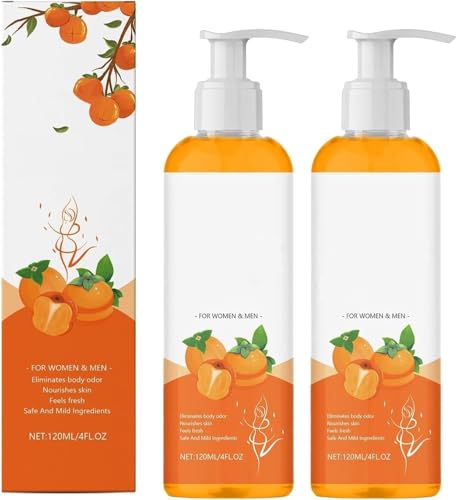 Persimmon Seifen-Duschgel, Kokosöl-Duschgel für Damen, erfrischend, feuchtigkeitsspendend und sanft, natürliche Deo-Seife, beseitigt Gerüche, geeignet für Männer und Frauen Persimmon Seifen-Duschgel, Kokosöl-Duschgel für Damen, erfrischend, feuchtigkeitsspendend und sanft, natürliche Deo-Seife, beseitigt Gerüche, geeignet für Männer und Frauen von FSAZSVBT