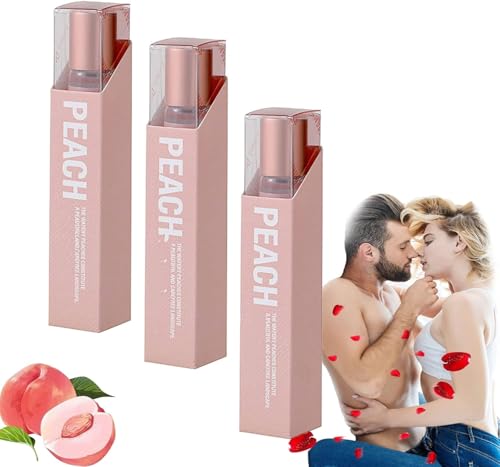 Pfirsichduft, Damen-Roll-On-Duftöl, Roll-On-Körperdeodorant, Unisex, hypoallergen, Reisegröße, alkoholfrei, 9 ml von FSAZSVBT