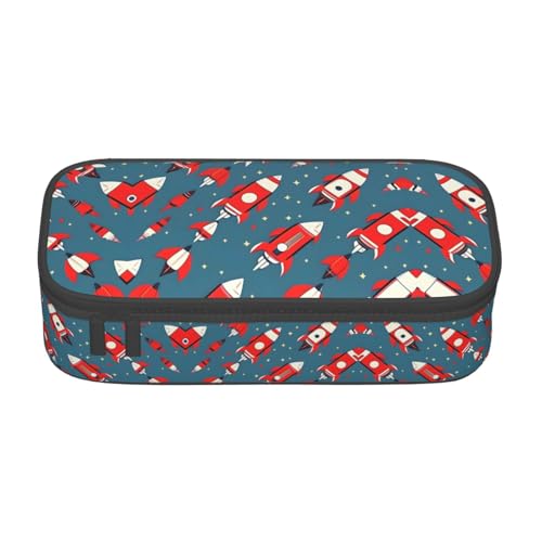 FSCEV Federmäppchen mit Cartoon-Raketen, große Kapazität, Federmäppchen, Büro, große Aufbewahrungstasche, Beutel, Schwarz , Einheitsgröße, Taschen-Organizer FSCEV Federmäppchen mit Cartoon-Raketen, große Kapazität, Federmäppchen, Büro, große Aufbewahrungstasche, Beutel, Schwarz , Einheitsgröße, Taschen-Organizer von FSCEV