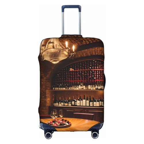 FSCEV Rotweinkeller Bild Trolley Koffer Schutzhülle Business Reise Gepäckschutz Mode 18-32 Zoll, weiß, M FSCEV Rotweinkeller Bild Trolley Koffer Schutzhülle Business Reise Gepäckschutz Mode 18-32 Zoll, weiß, M von FSCEV