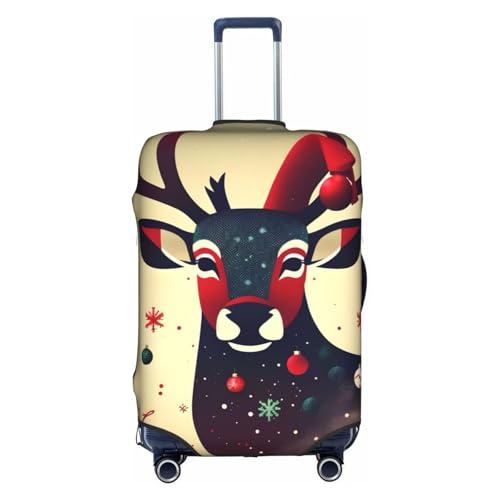 FSCEV Weihnachtliches Hirsch Bild Trolley Koffer Schutzhülle Business Reise Gepäckschutz Mode 45,7-81,3 cm, weiß, S FSCEV Weihnachtliches Hirsch Bild Trolley Koffer Schutzhülle Business Reise Gepäckschutz Mode 45,7-81,3 cm, weiß, S von FSCEV