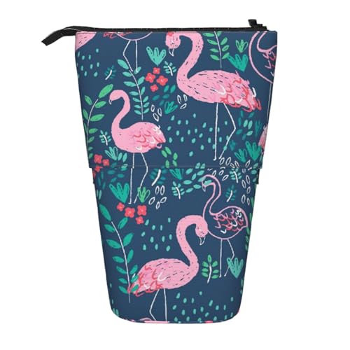 Federmäppchen mit Blumenmotiv, vertikal, einziehbar, Aufbewahrungstasche, tägliche Aufbewahrung für Schule, Büro, Make-up-Tasche von FSCEV