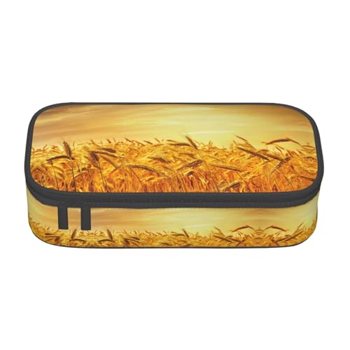 Weizenfeld-Federmäppchen, große Kapazität, Federmäppchen, Büro, große Aufbewahrungstasche, Beutelhalter, Schwarz , Einheitsgröße, Taschen-Organizer von FSCEV