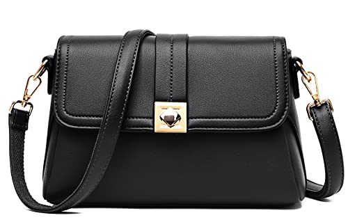 FSD.WG Damen Quaste Reißverschluss Tasche Crossbody Tasche Schultertasche Mode Reisetasche mit mehreren Taschen, Schwarz (6061), Large von FSD.WG