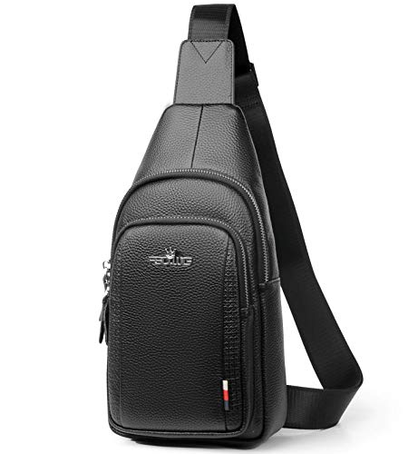 FSD.WG Sling Rucksack für Herren Brusttasche Crossbody Schultertaschen Reisetasche beutel für Männer mit wasserabweisend von FSD.WG