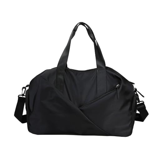 Damen Turnbeutel Frauen Outdoor Freizeit Sport Gym Gepäck Tasche für Yoga Reisen, schwarz, 42x25x24cm Damen Turnbeutel Frauen Outdoor Freizeit Sport Gym Gepäck Tasche für Yoga Reisen, schwarz, 42x25x24cm von FSJMTQTS