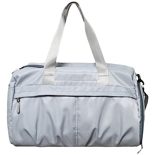 Damen Turnbeutel Handgepäck Sport Training Gym Bag für Yoga Reisen, grau, 42x20x25cm Damen Turnbeutel Handgepäck Sport Training Gym Bag für Yoga Reisen, grau, 42x20x25cm von FSJMTQTS