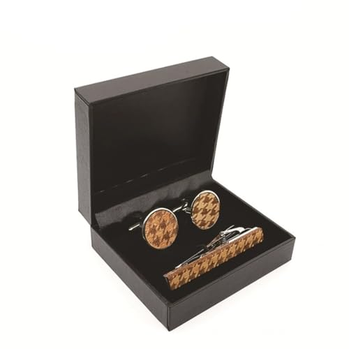 FSJMTQTS Gemelli Fermacravatta Set Hemd Manschettenknöpfe Krawattenklammer Set aus Holz FSJMTQTS Gemelli Fermacravatta Set Hemd Manschettenknöpfe Krawattenklammer Set aus Holz von FSJMTQTS