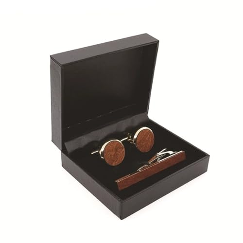 FSJMTQTS Gemelli Fermacravatta Set Manschettenknöpfe aus Holz for Hemden, Ärmelknöpfe, Herrenmanschetten, Krawattenklammern FSJMTQTS Gemelli Fermacravatta Set Manschettenknöpfe aus Holz for Hemden, Ärmelknöpfe, Herrenmanschetten, Krawattenklammern von FSJMTQTS