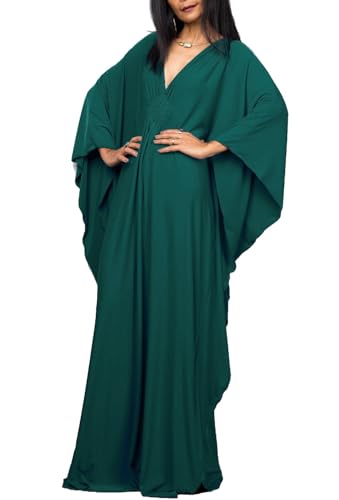 FSMO Damen Strandkleid Maxi Kimono Kaftan Lange Bikini Cover Ups Lose Sommerkleid Strandponcho Tunika Pareos von FSMO