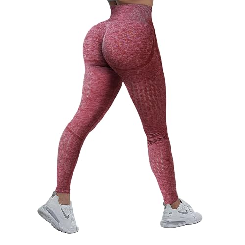 FSPHISTIK Scrunch Butt Leggings Damen, High Waist Booty Lifting Blickdicht Po Push Up, Seamless Yoga Hosen, für Sport Yoga Fitness Gym Workout von FSPHISTIK