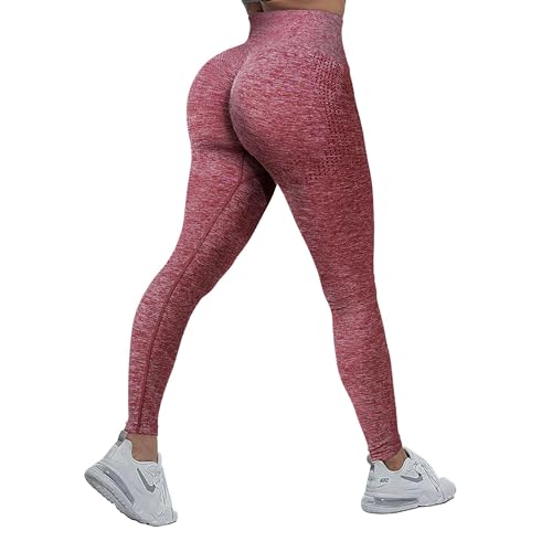 FSPHISTIK Scrunch Butt Leggings Damen, High Waist Booty Lifting Blickdicht Po Push Up, Seamless Yoga Hosen, für Sport Yoga Fitness Gym Workout von FSPHISTIK