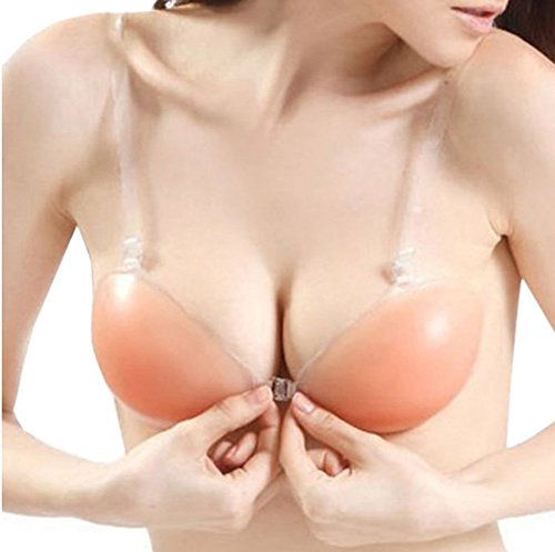 Wiederverwendbare Silikon Unsichtbar Klebe-BHS Push Up BH mit Verstellbarem Transparente Träger B Cup von FSSTUD