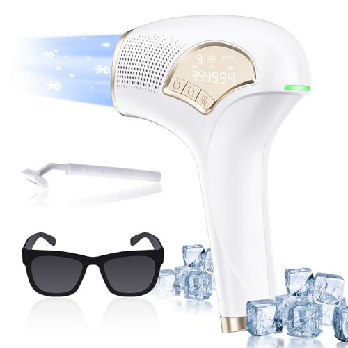 Laser Haarentfernung,IPL Geräte Haarentfernung mit Eiskühlfunktion,Schmerzloser IPL-Haarentferner,999.999 Blitze, Frauen-Haarentfernungsgerät für Achselhöhlen, Beine, Arme, Bikinizone Laser Haarentfernung,IPL Geräte Haarentfernung mit Eiskühlfunktion,Schmerzloser IPL-Haarentferner,999.999 Blitze, Frauen-Haarentfernungsgerät für Achselhöhlen, Beine, Arme, Bikinizone von FSZBWL