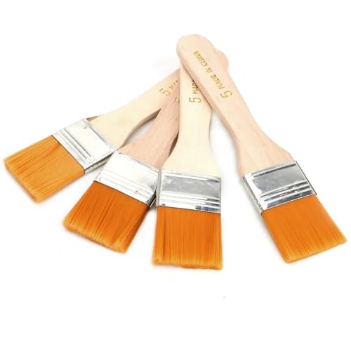 4-teiliges Malpinsel-Set Nylon-Ölpinsel Aquarellpinsel Malwerkzeuge Holzgriffe 4-teiliges Malpinsel-Set Nylon-Ölpinsel Aquarellpinsel Malwerkzeuge Holzgriffe von FSorce