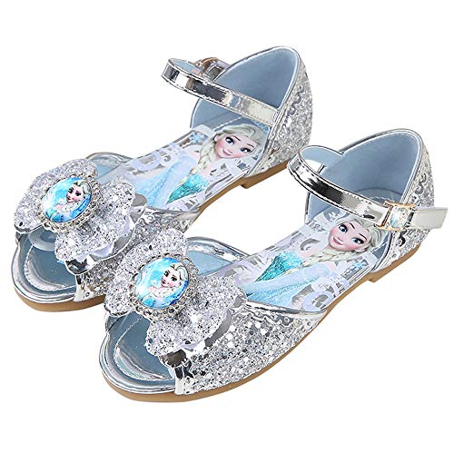 FStory&Winyee Mädchen Prinzessin Sandalen Kinder Elsa Schuhe Partei Glitzer Kristall Schuhe Mädchen Kostüm Zubehör Karneval Verkleidung Party Aufführung Fasching Tanzball 3-11 Jahre, Silber, 24 FStory&Winyee Mädchen Prinzessin Sandalen Kinder Elsa Schuhe Partei Glitzer Kristall Schuhe Mädchen Kostüm Zubehör Karneval Verkleidung Party Aufführung Fasching Tanzball 3-11 Jahre, Silber, 24 von FStory&Winyee