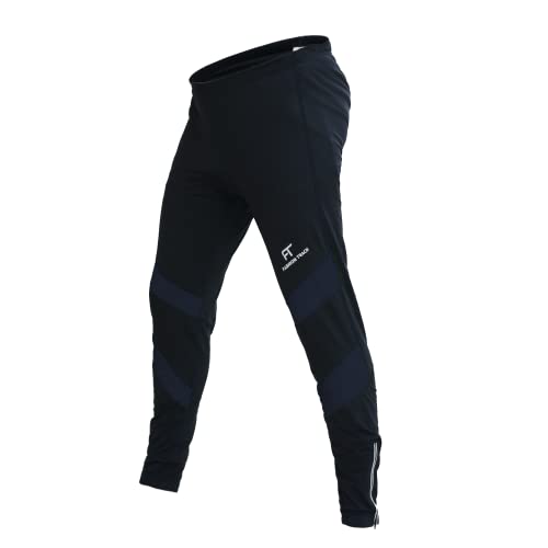 Fashion Track Fahrradhose Herren - Coolmax gepolsterte MTB Hose aus hochelastischem und dichtem Roubaix Material für lange, bequeme Radtouren - erhältlich in 5 fängigen Mustern, Schwarz , 31-35 Fashion Track Fahrradhose Herren - Coolmax gepolsterte MTB Hose aus hochelastischem und dichtem Roubaix Material für lange, bequeme Radtouren - erhältlich in 5 fängigen Mustern, Schwarz , 31-35 von FT Fashion Track