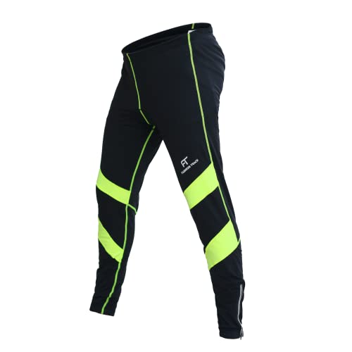 Fashion Track Fahrradhose Herren - Coolmax gepolsterte MTB Hose aus hochelastischem und dichtem Roubaix Material für lange, bequeme Radtouren - erhältlich in 5 fängigen Mustern, grün, 41-44.5 Fashion Track Fahrradhose Herren - Coolmax gepolsterte MTB Hose aus hochelastischem und dichtem Roubaix Material für lange, bequeme Radtouren - erhältlich in 5 fängigen Mustern, grün, 41-44.5 von FT Fashion Track
