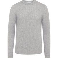FTC CASHMERE Softer Kaschmirpullover mit Rippbündchen und O-Neck in S von FTC CASHMERE