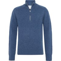 FTC CASHMERE Softer Troyer aus Kaschmir im Glattstrick in 48 von FTC CASHMERE