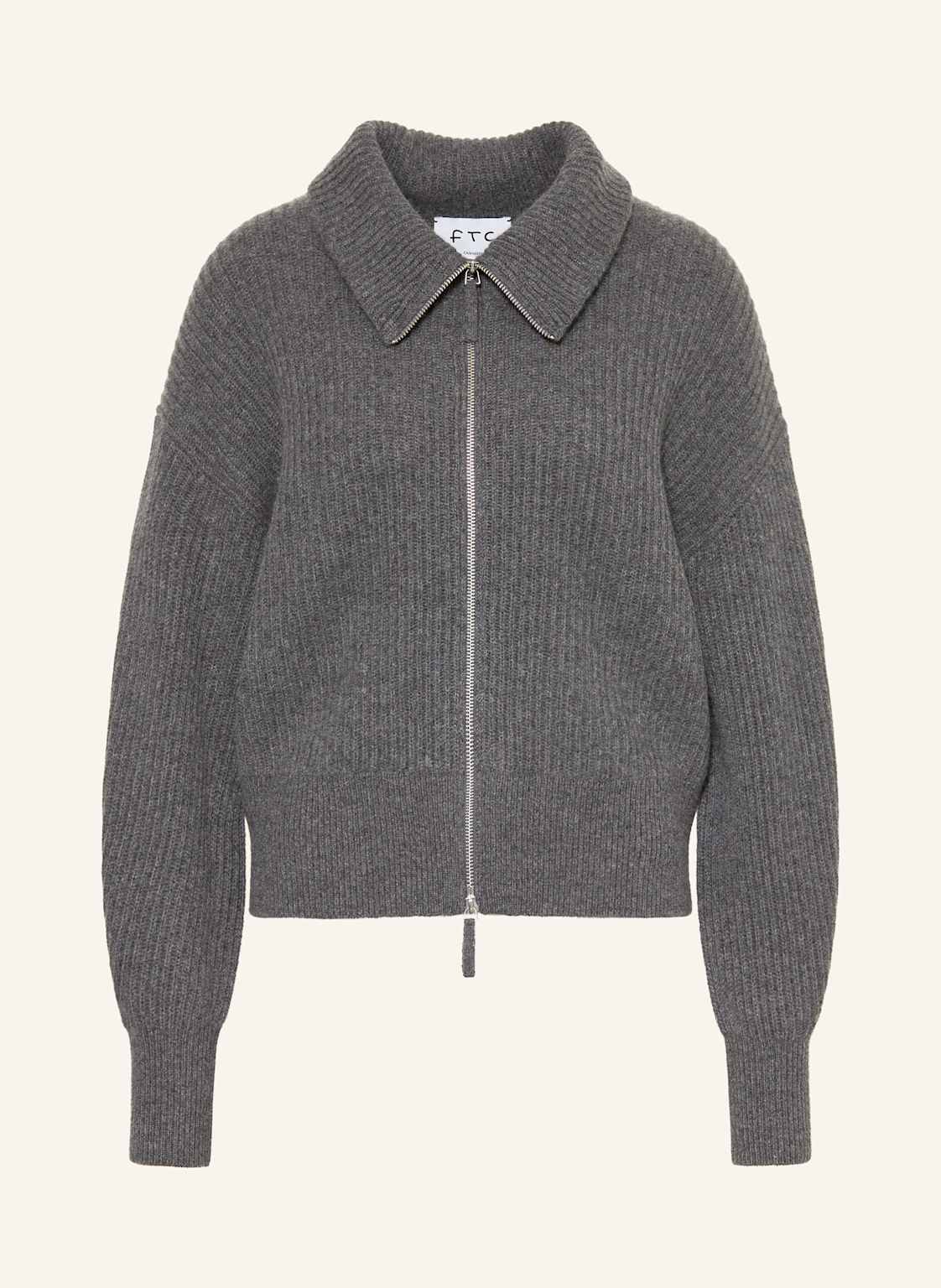 Ftc Cashmere Cashmere-Strickjacke grau von FTC CASHMERE